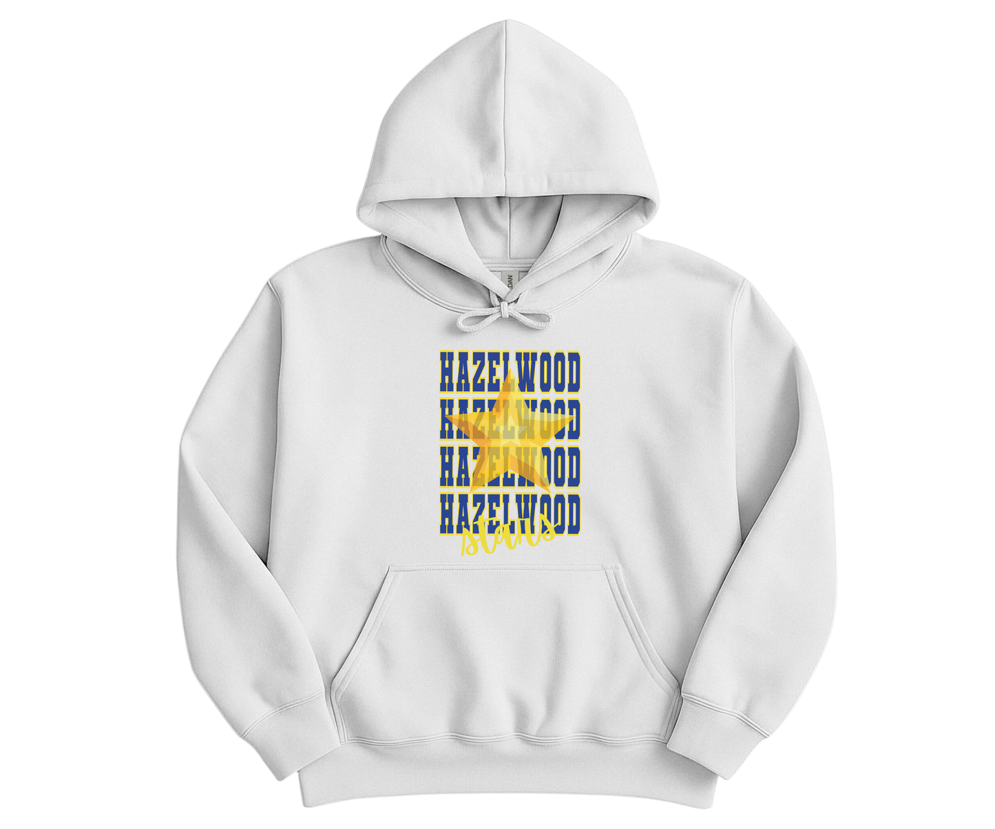 Hazelwood Elementary | HES-4 | Varsity Stacked Stars Hoodie