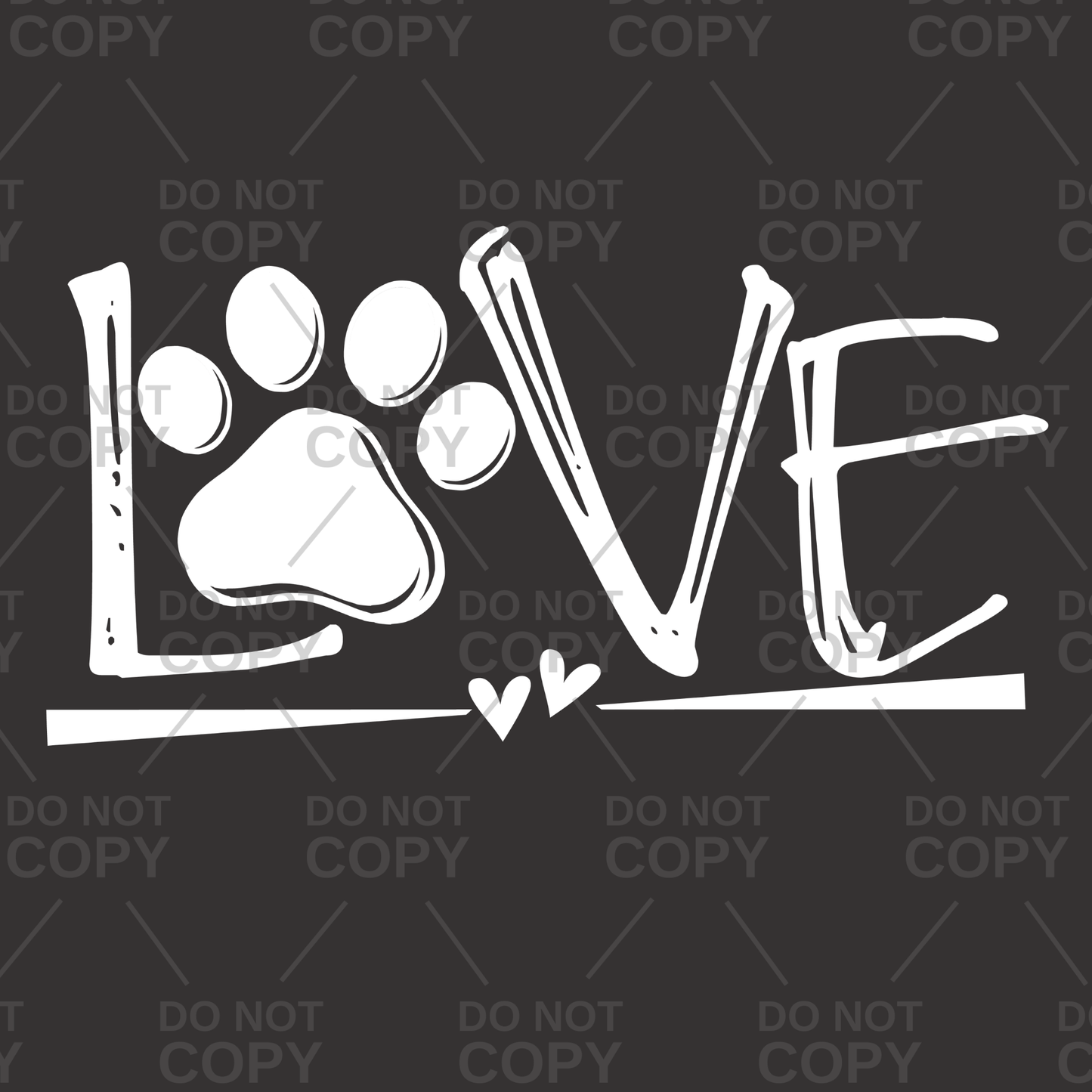 Love Paw Graphic T-Shirt or Crewneck Sweatshirt