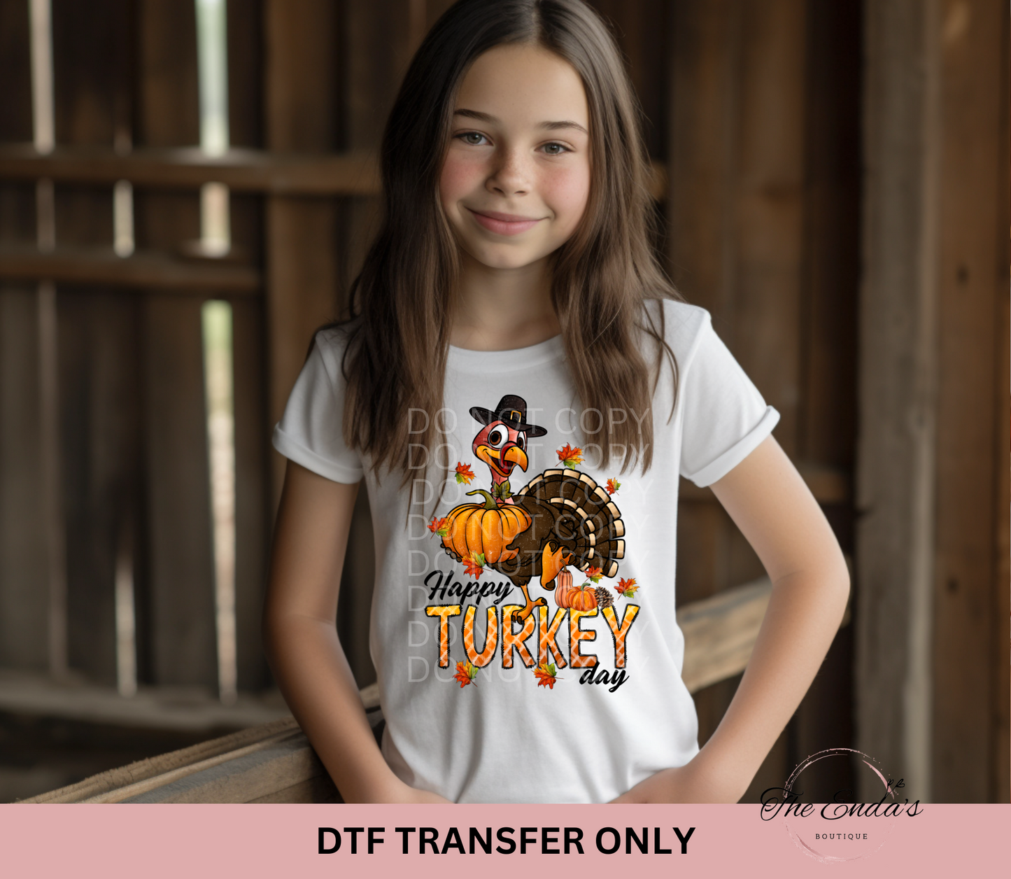Happy Turkey Day DTF Transfer