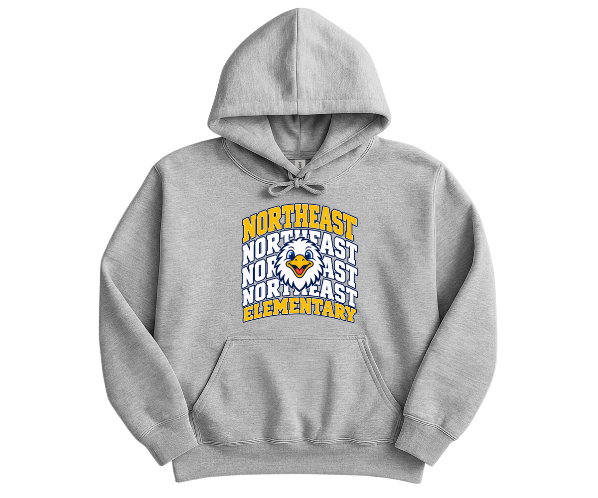 Northeast Elementary | NEES-5 | Eagle Stacked Hoodie
