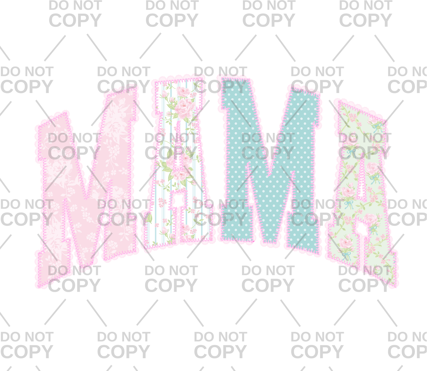 Pastel Floral Mama DTF Transfer