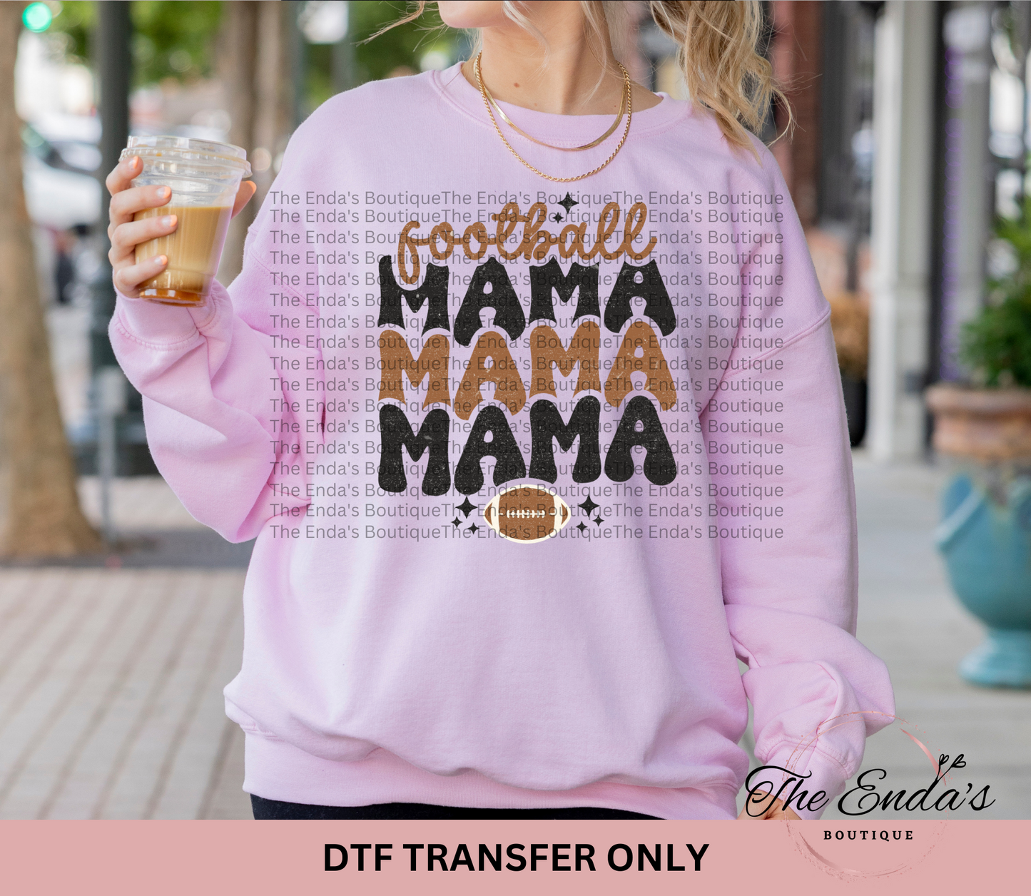 Stacked Mama Football DTF Transfer