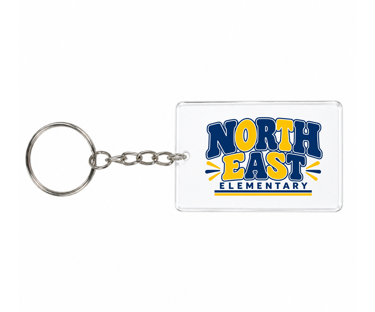 Northeast Elementary | NEES-1 | Northeast Bold Acrylic Keychain