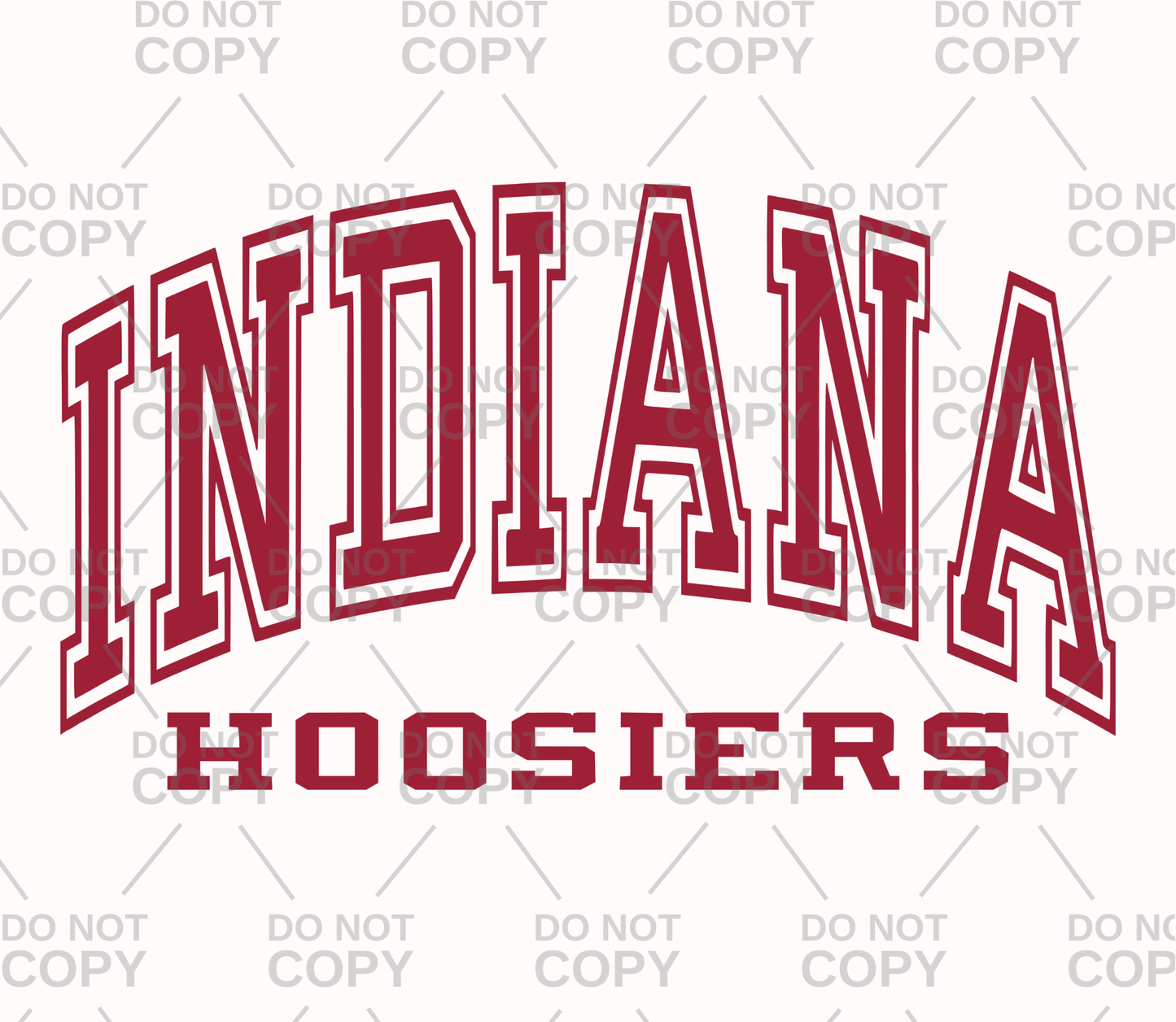 Varsity Hoosiers DTF Transfer
