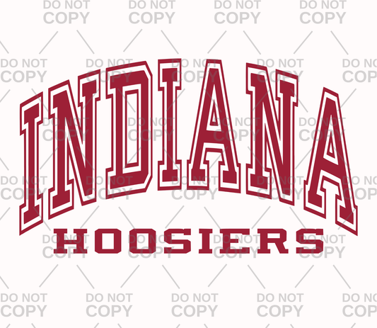 Varsity Hoosiers DTF Transfer