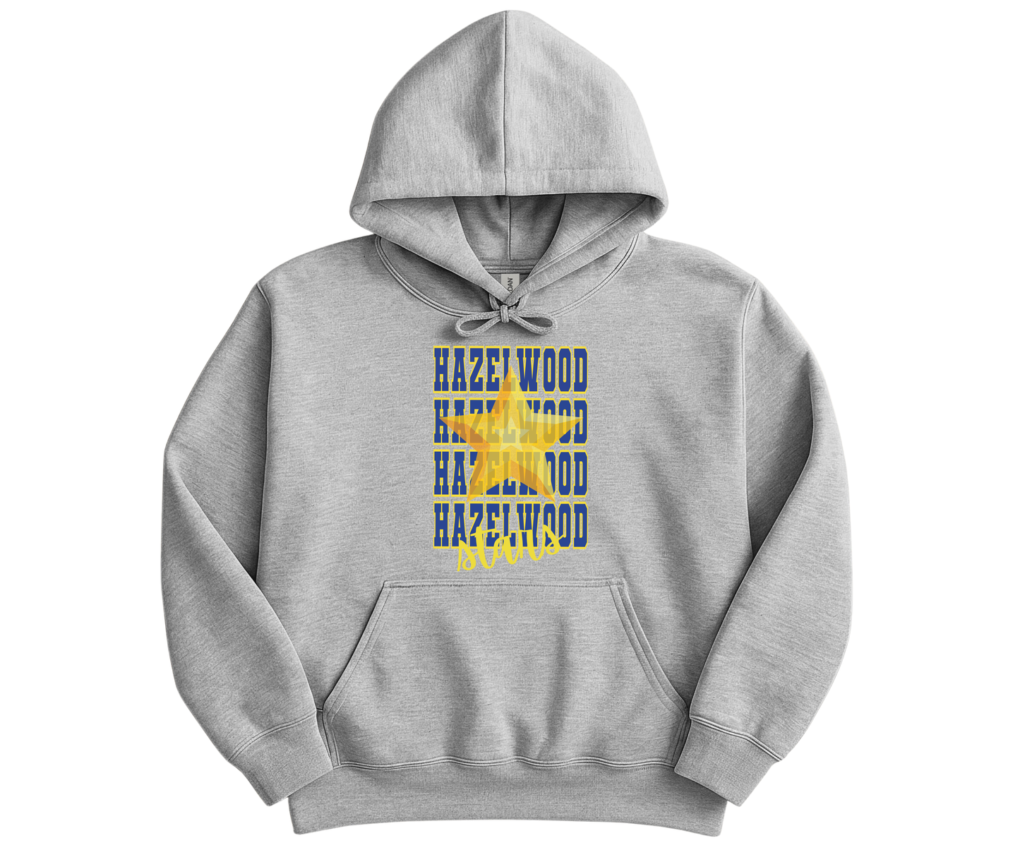 Hazelwood Elementary | HES-4 | Varsity Stacked Stars Hoodie