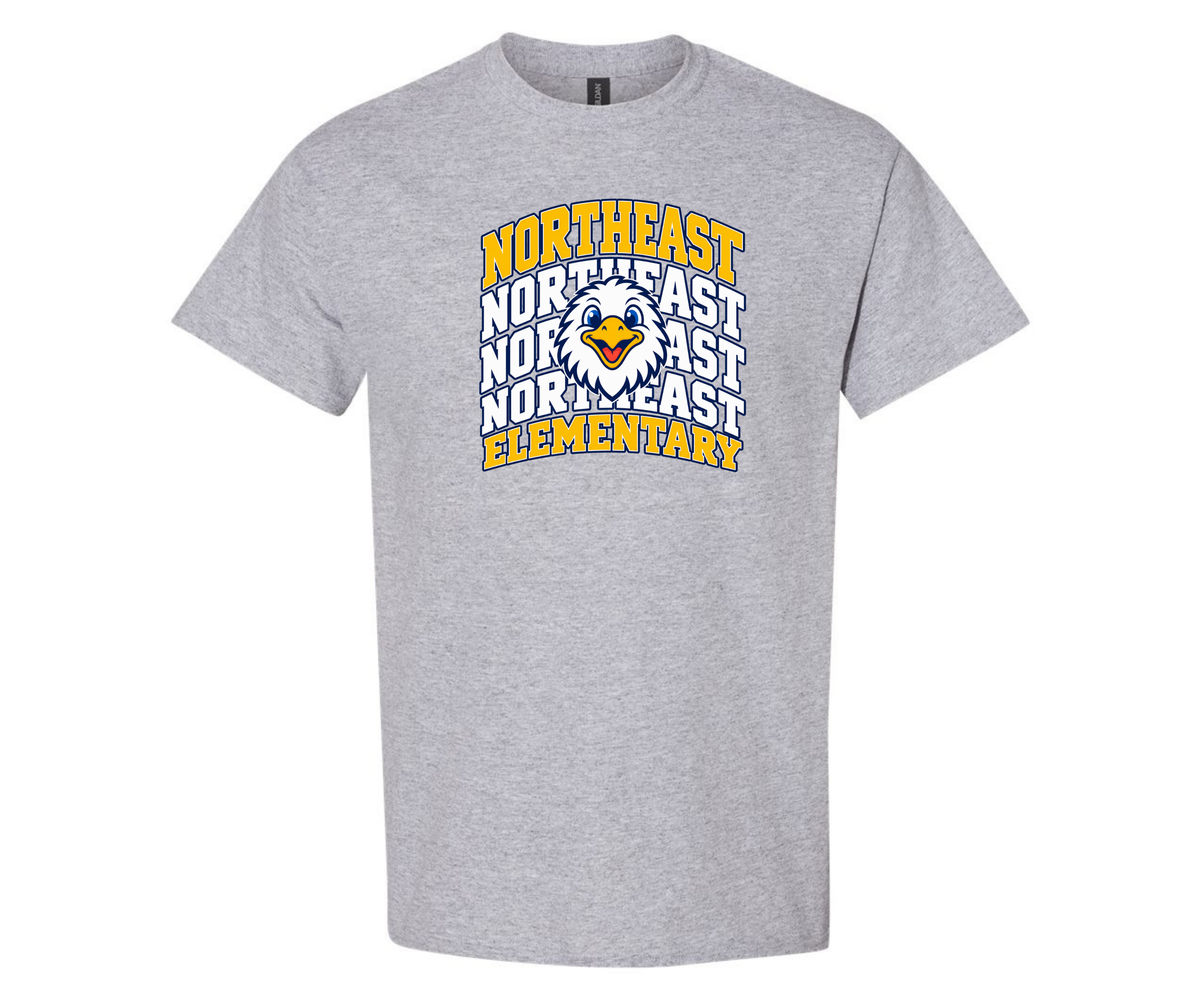 Northeast Elementary | NEES-5 | Eagle Stack T-Shirt
