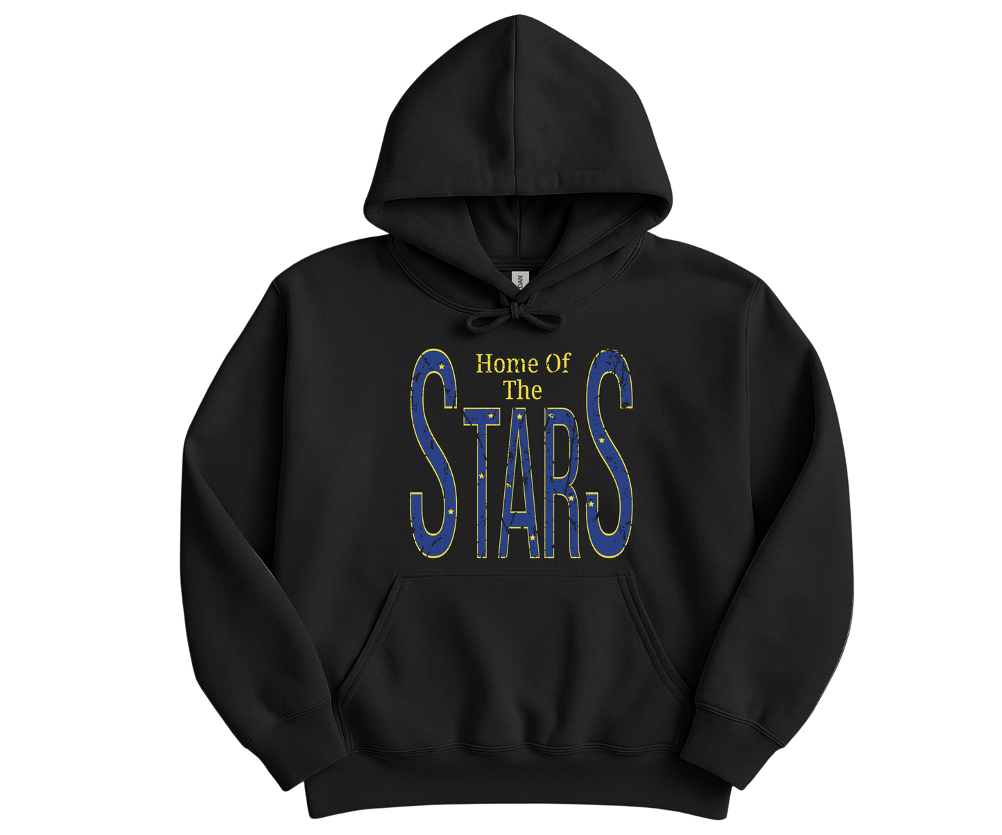 Hazelwood Elementary | HES-9 | Distressed Home of the Stars Hoodie