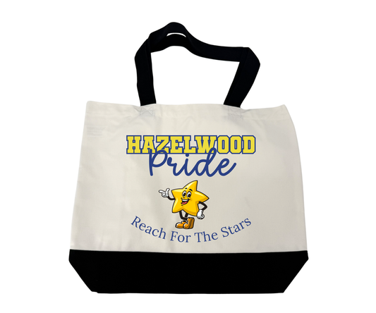 Hazelwood Elementary | HES-3 | Hazelwood Pride 18.5" x 15" Super Strong Large 12oz Cotton Canvas Tote Bag