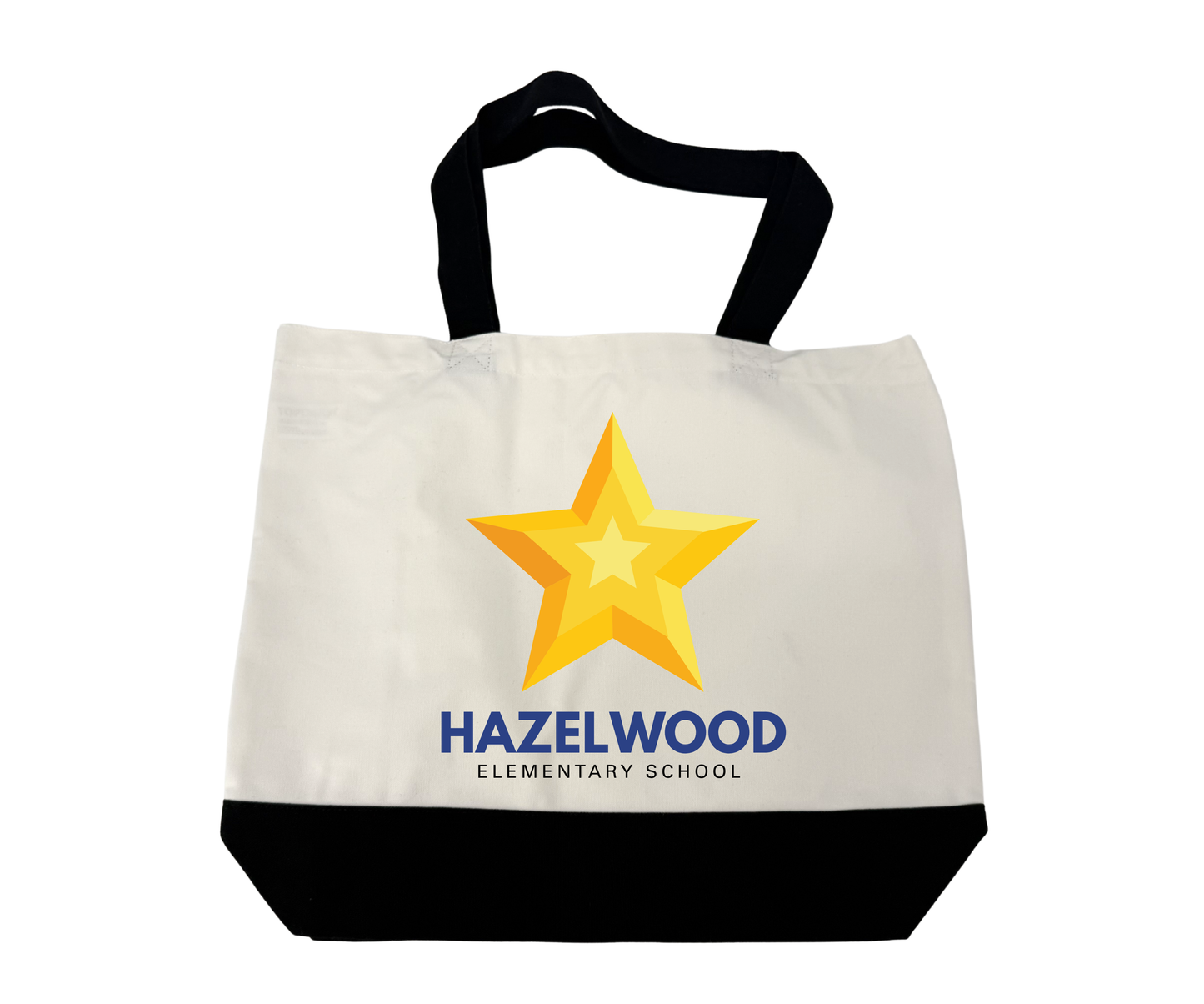 Hazelwood Elementary | HES-7 | Classic Star 18.5" x 15" Super Strong Large 12oz Cotton Canvas Tote Bag