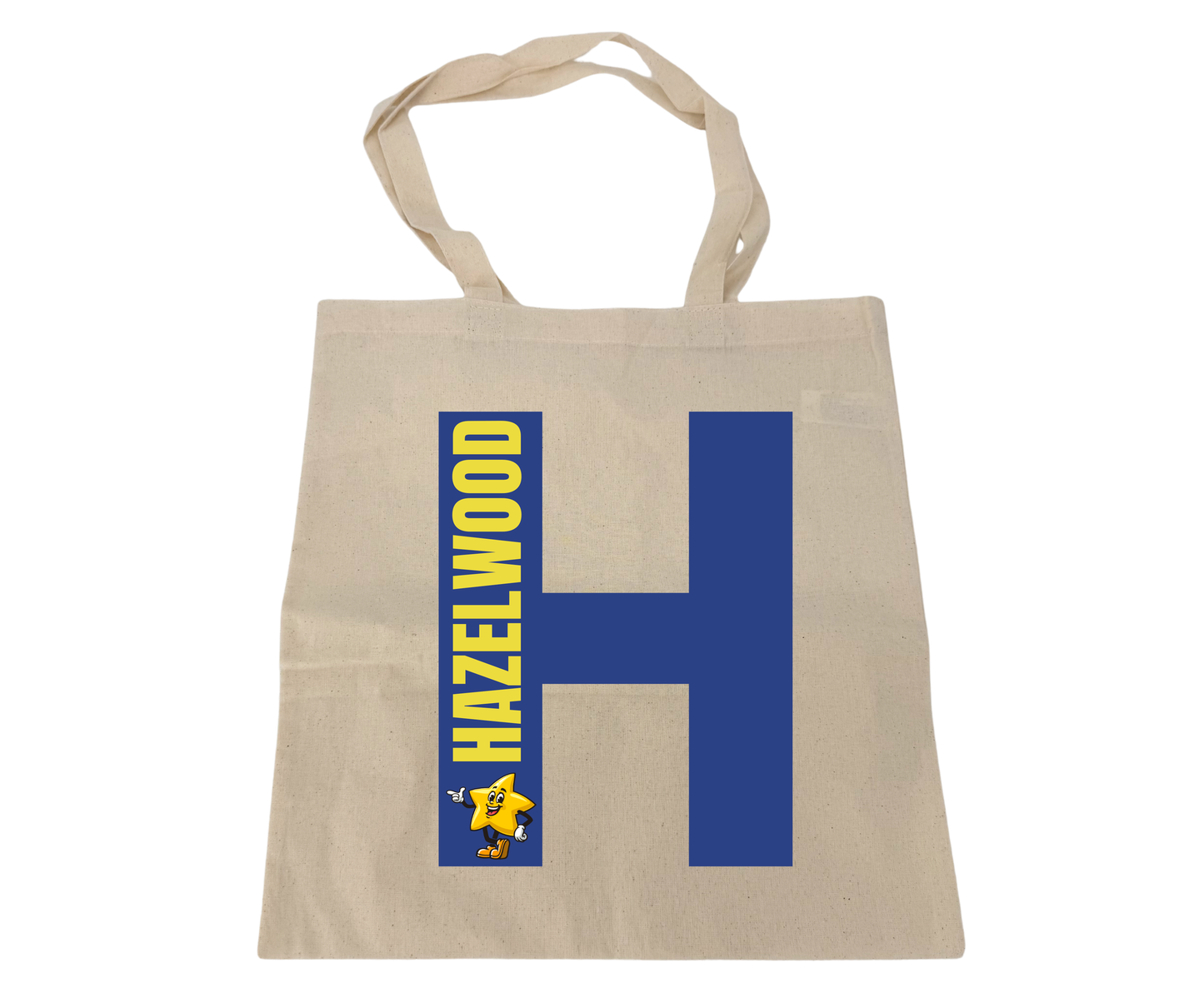 Hazelwood Elementary | HES-13 | Hazelwood H 16" x 15" Lightweight Medium Cotton Tote Bag