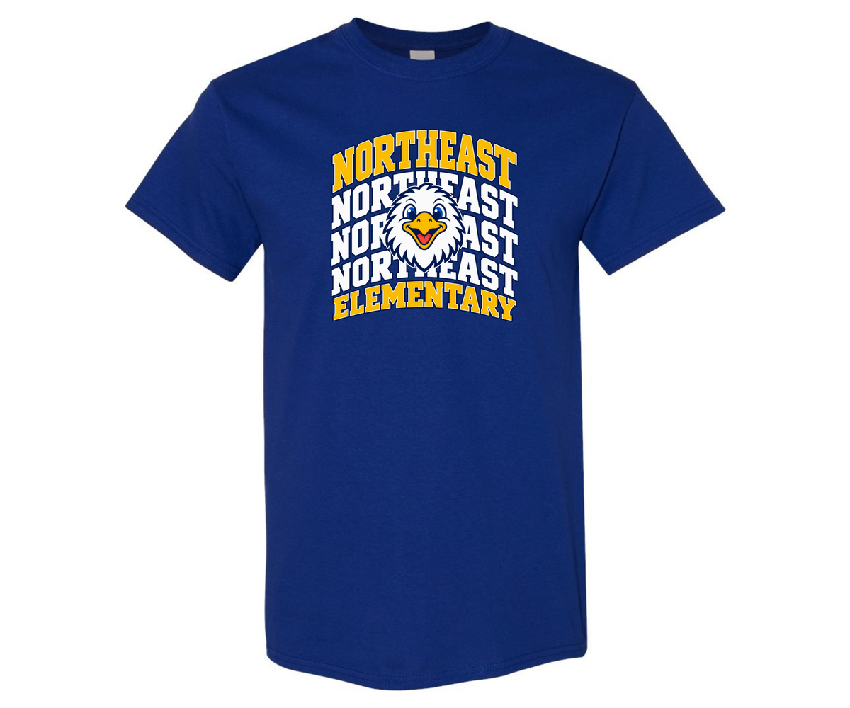 Northeast Elementary | NEES-5 | Eagle Stack T-Shirt