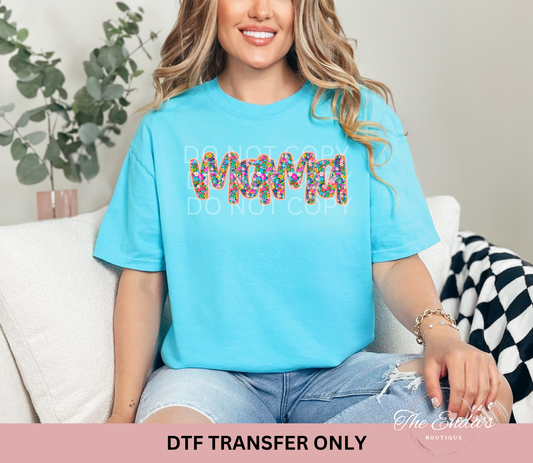 Floral Mama DTF Transfer