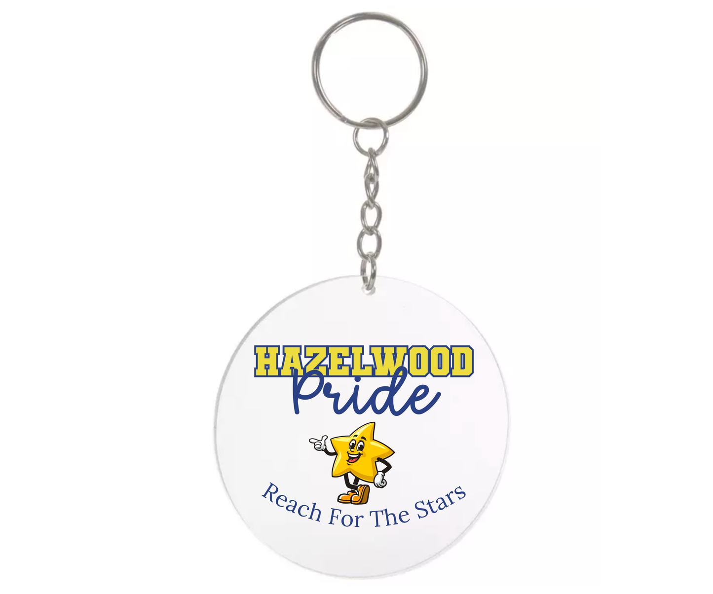 Hazelwood Elementary | HES-3 | Hazelwood Pride Round Acrylic Keychain