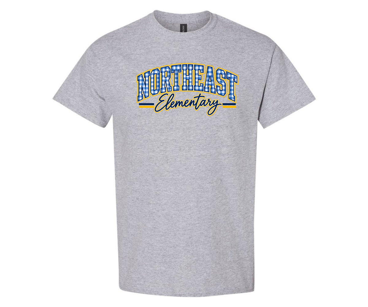 Northeast Elementary | NEES-8 | Northeast Gingham T-Shirt