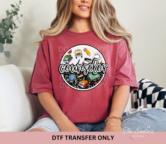 Round Counselor DTF Transfer