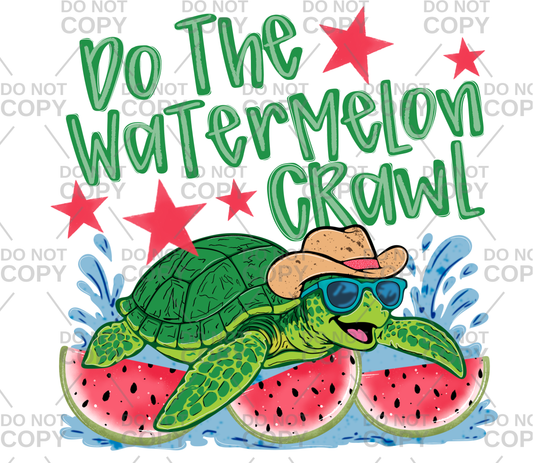 Turtle Do The Watermelon Crawl DTF Transfer