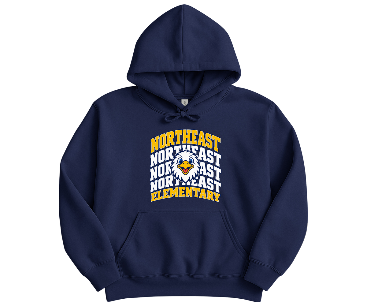 Northeast Elementary | NEES-5 | Eagle Stacked Hoodie