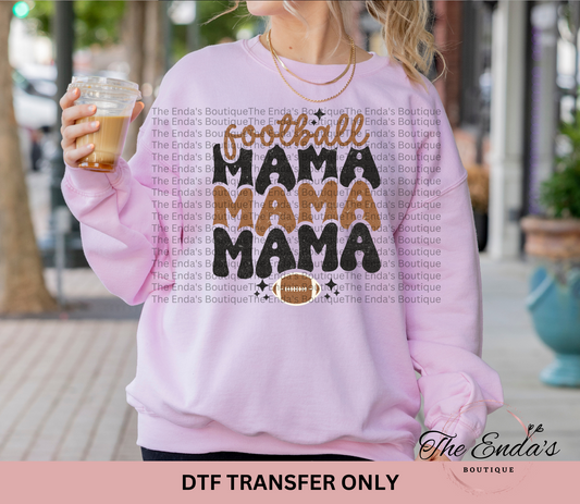 Stacked Mama Football DTF Transfer