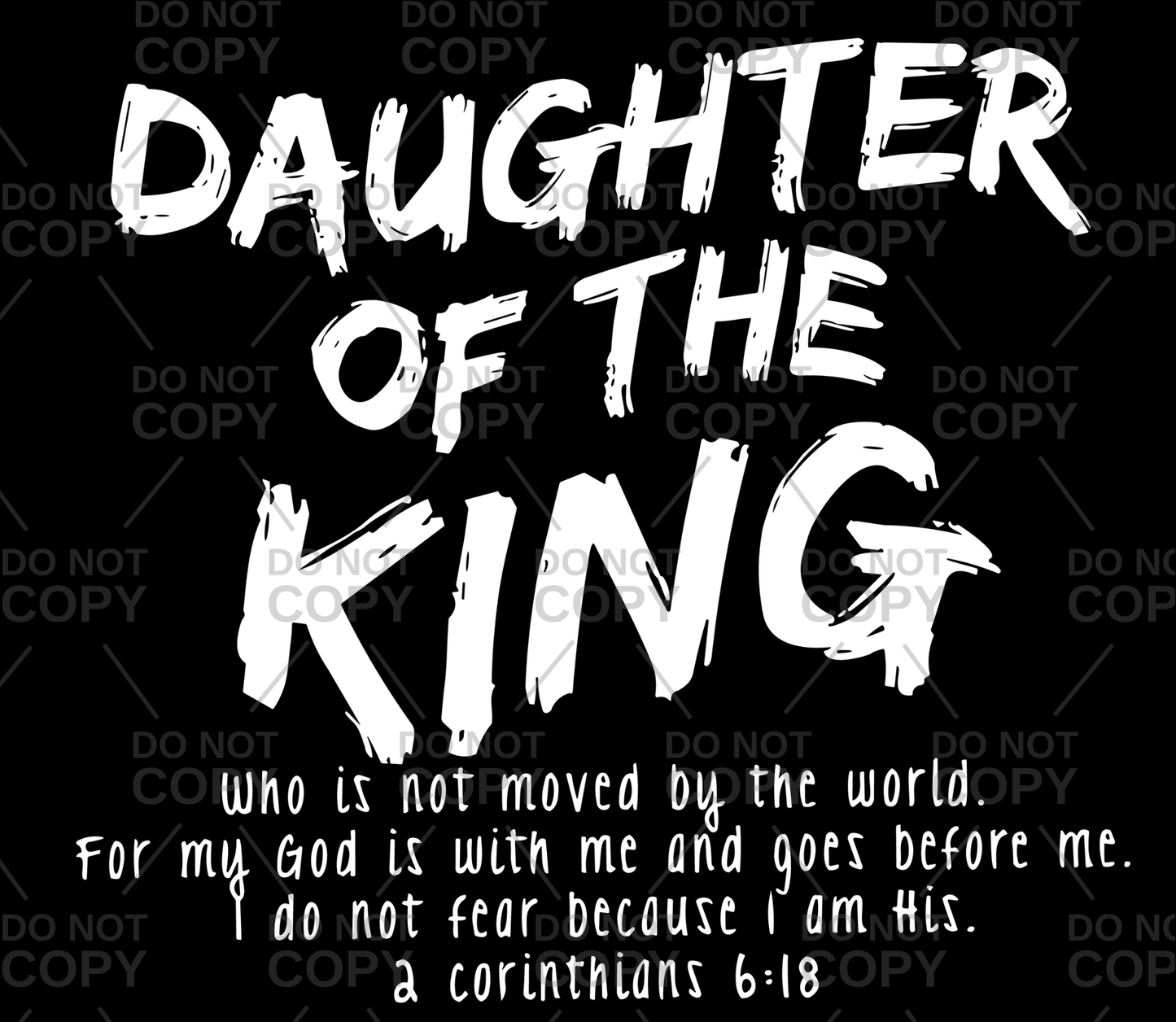 Daughter Of The King DTF Transfer