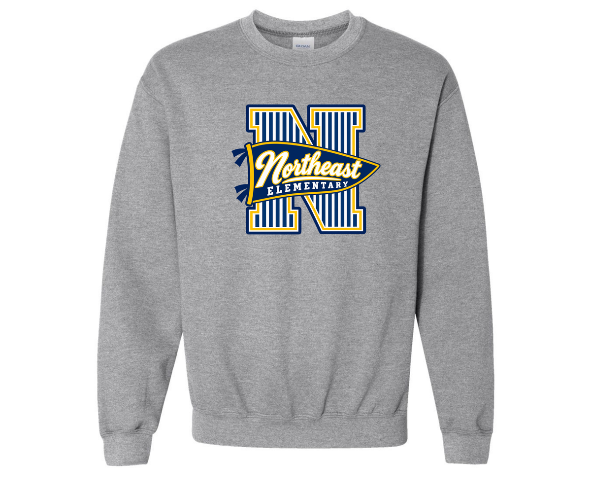 Northeast Elementary | NEES-2 | Varsity Pennant T-Shirt ADULT SIZING
