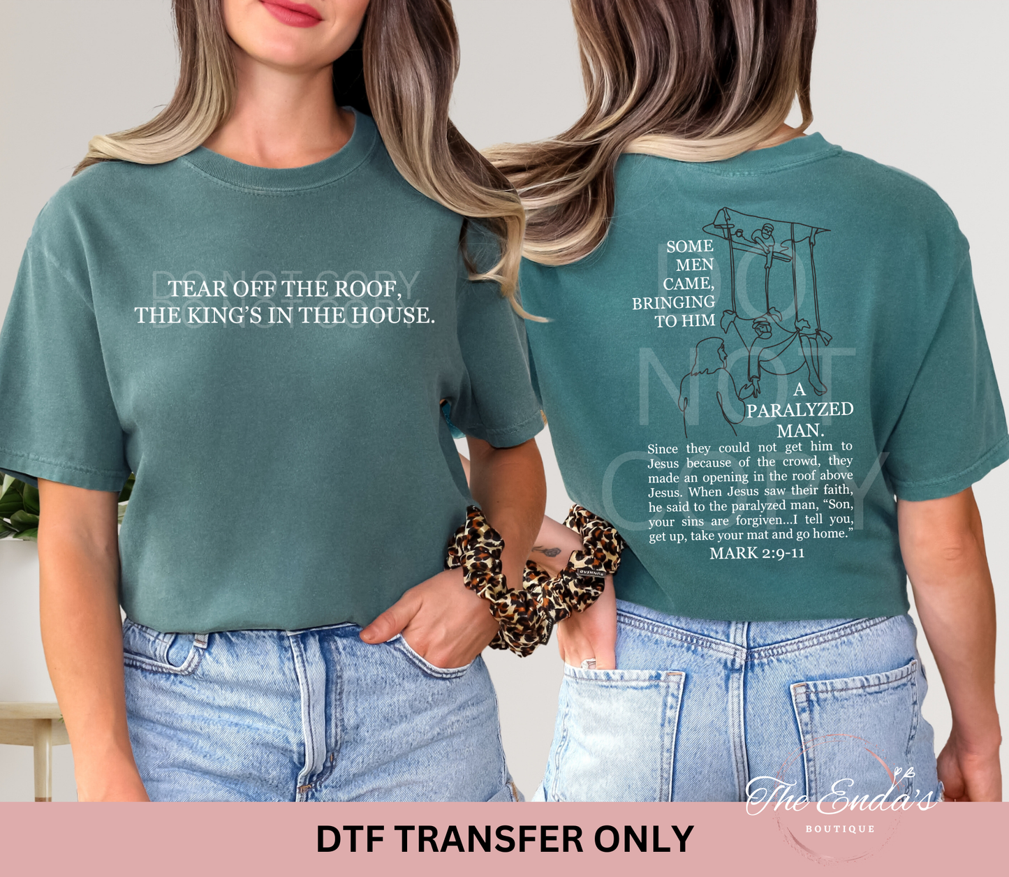 Tear Off The Roof (FRONT/BACK SET) DTF Transfer