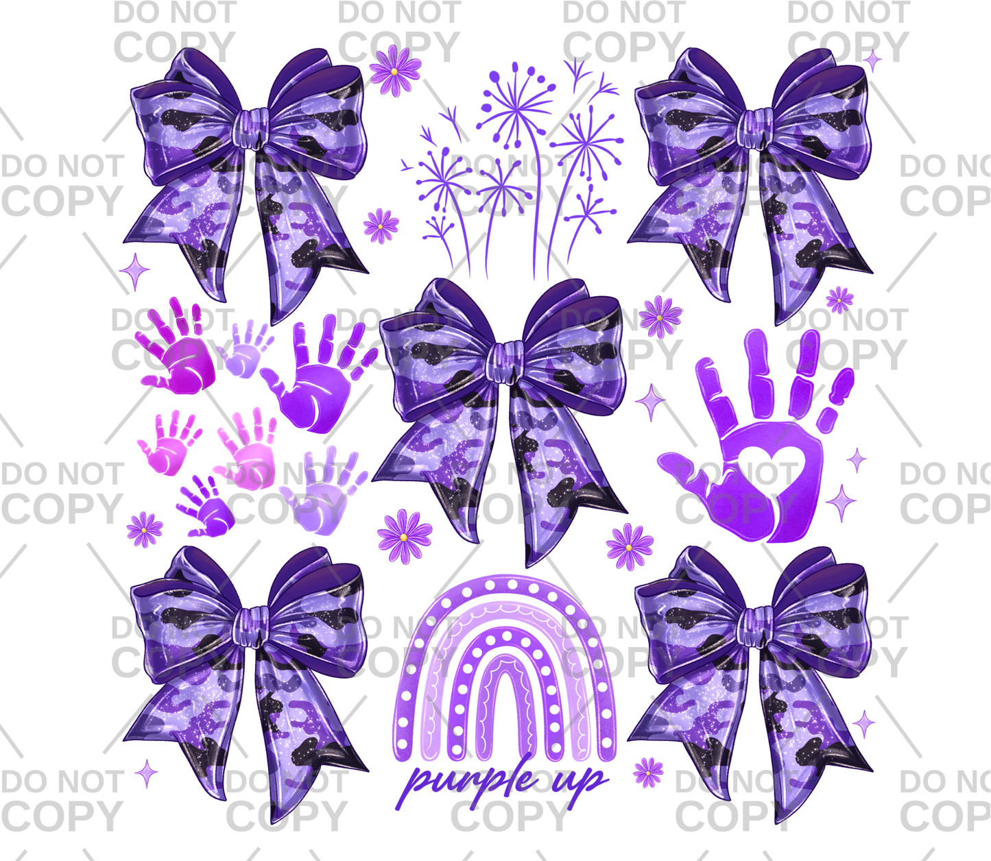 Purple Up Coquette DTF Transfer