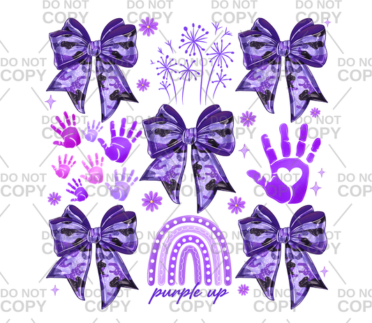 Purple Up Coquette DTF Transfer
