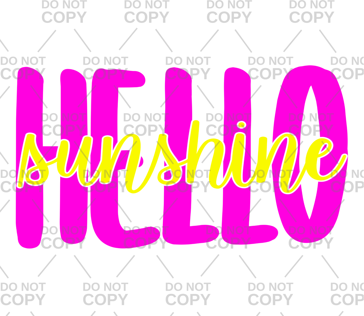 Hello Sunshine DTF Transfer