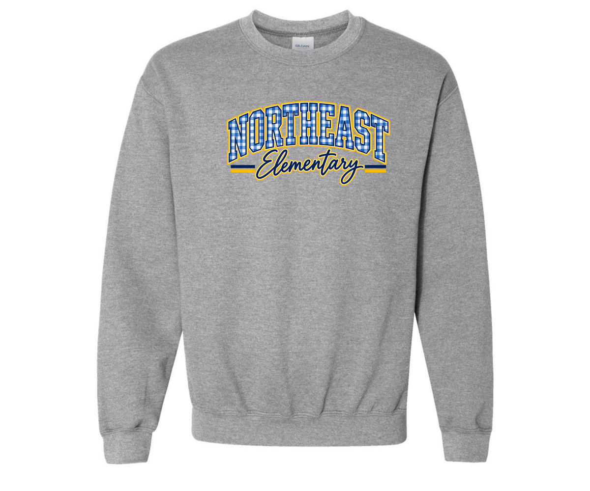 Northeast Elementary | NEES-8 | Northeast Gingham Crewneck Sweatshirt