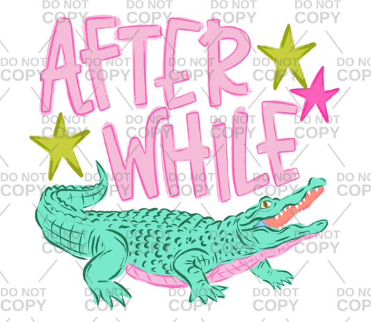 After While Stars DTF Transfer