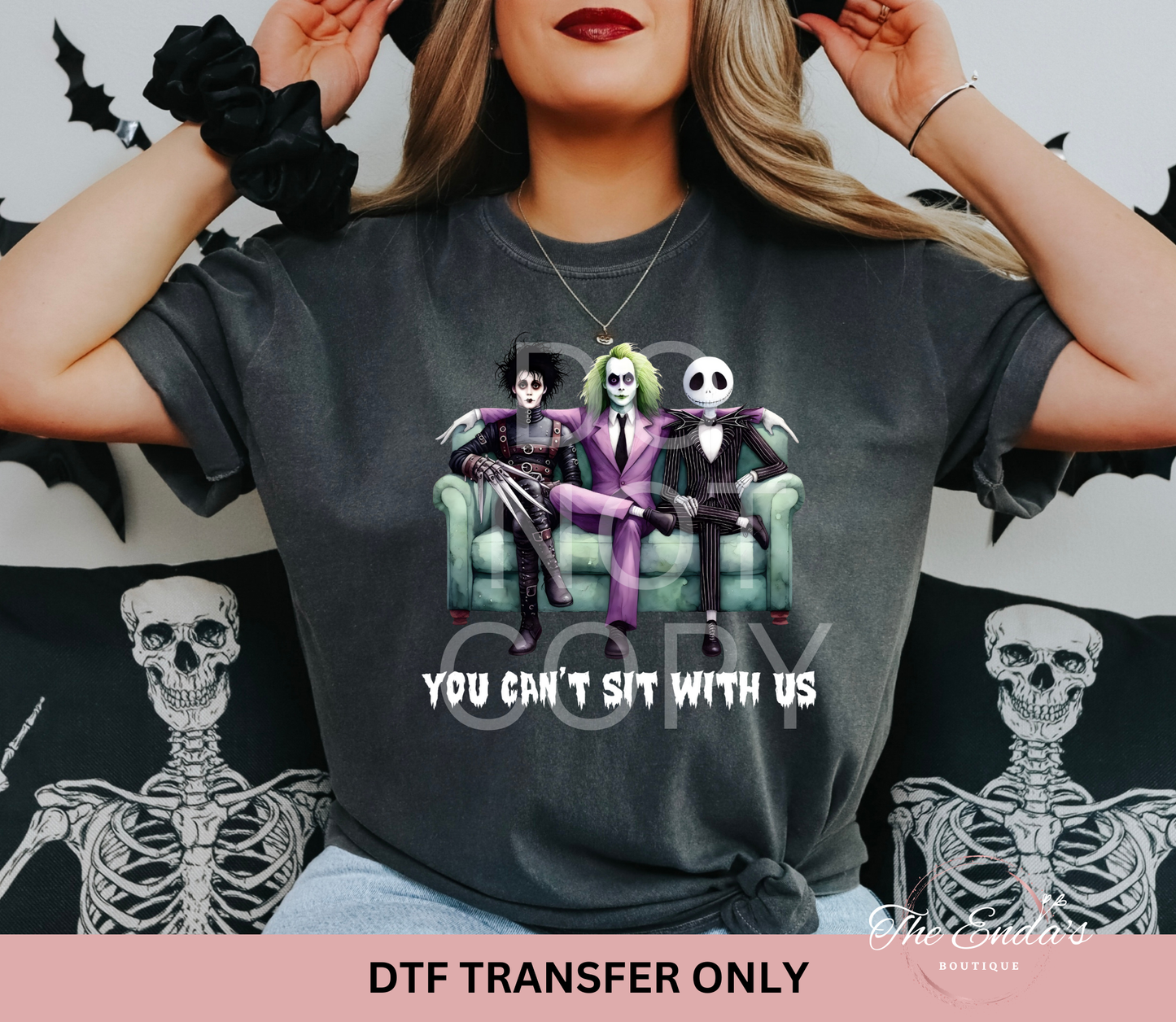 You Can't Sit With Us Green Beetle DTF Transfer
