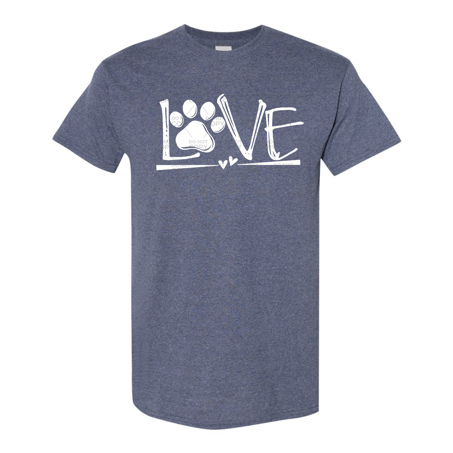 Love Paw Graphic T-Shirt or Crewneck Sweatshirt