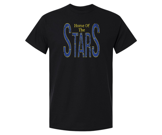 Hazelwood Elementary | HES-9 | Distressed Home of the Stars T-Shirt
