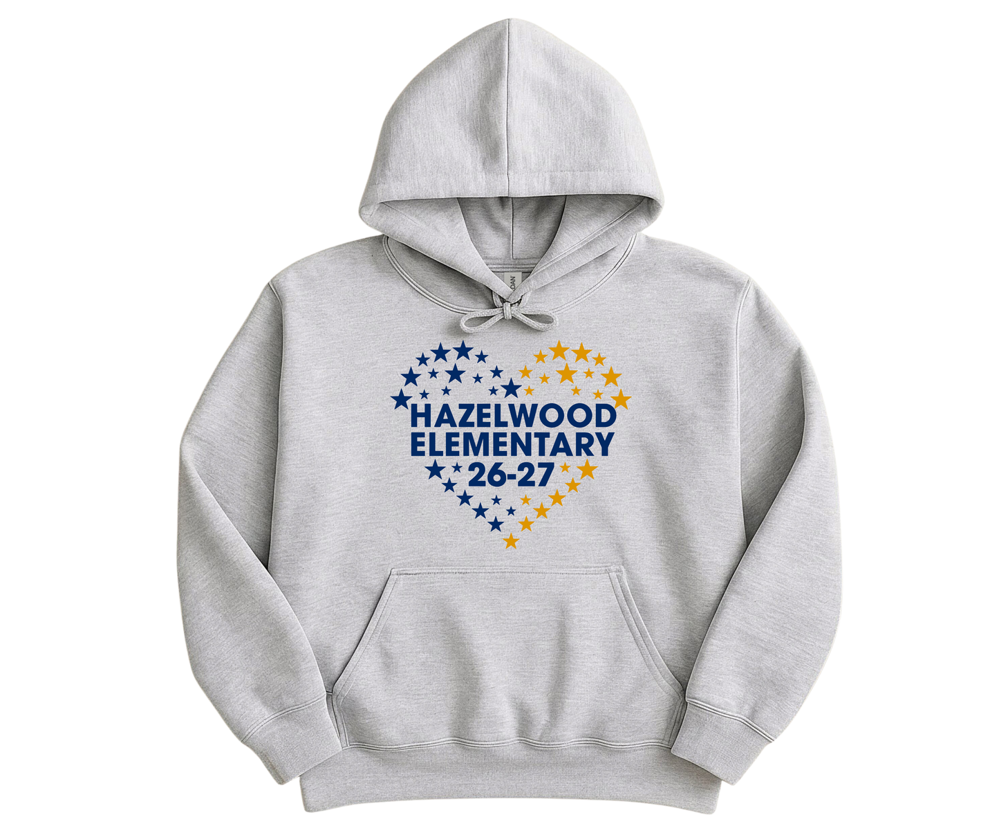 Hazelwood Elementary | HES-1 | Stars Heart 26-27 Hoodie