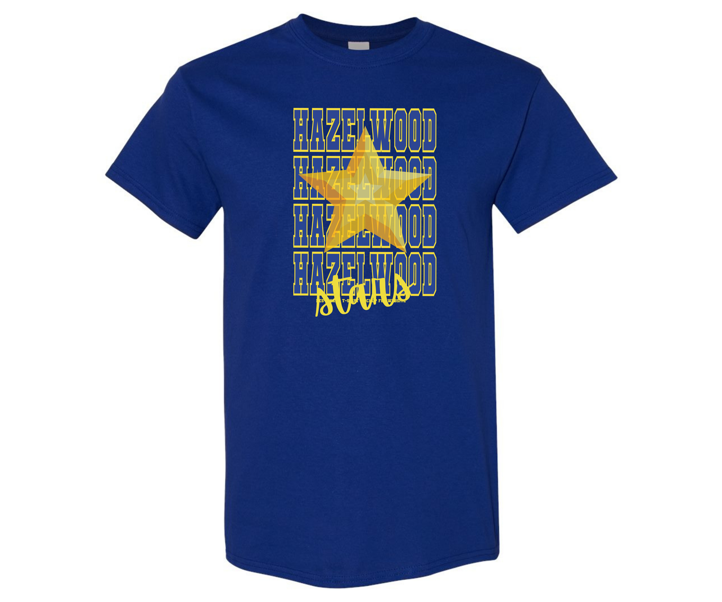 Hazelwood Elementary | HES-4 | Varsity Stacked Stars T-Shirt