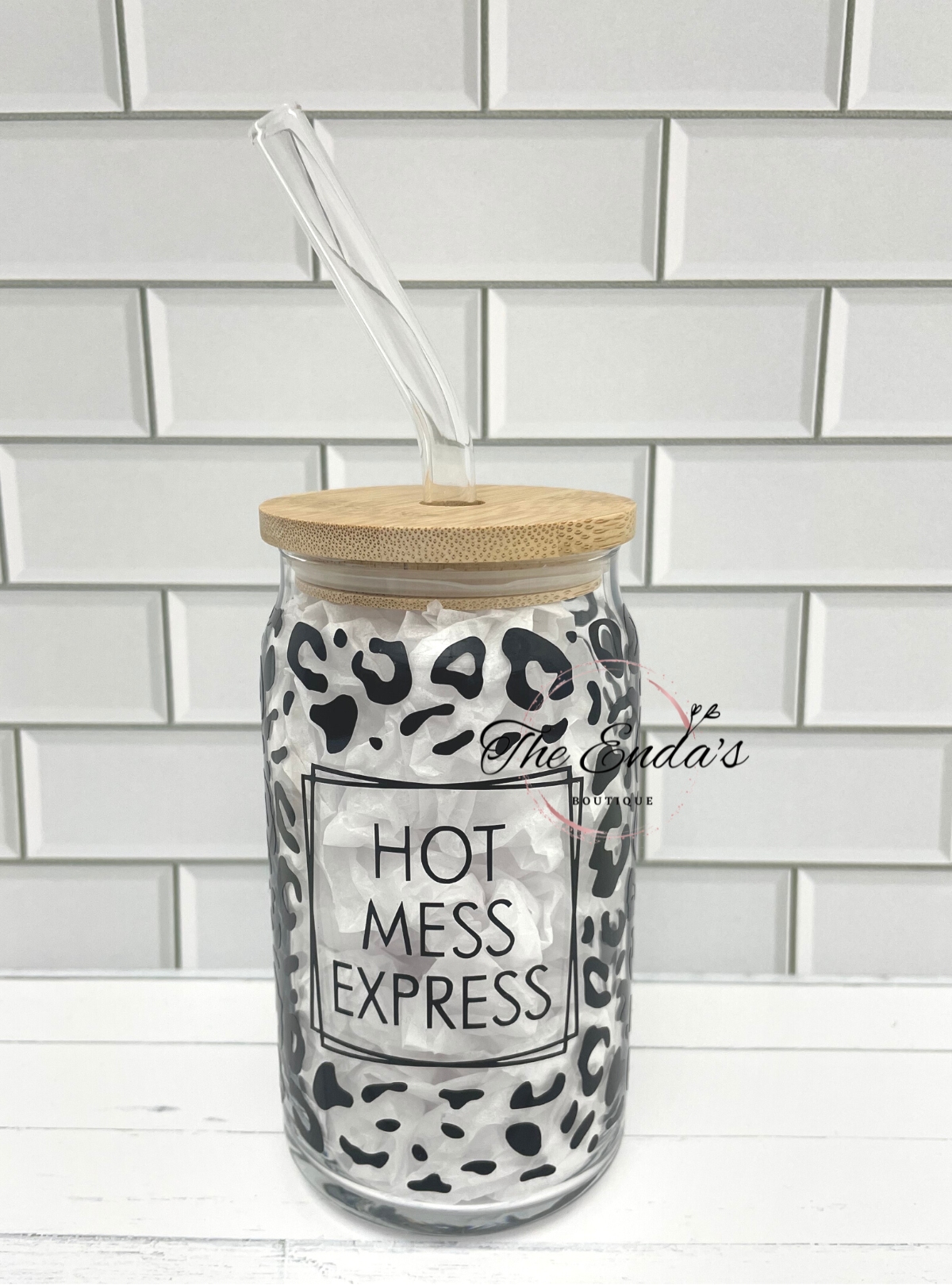 Hot Mess Express Glass Cup – The Enda's Printing & Apparel