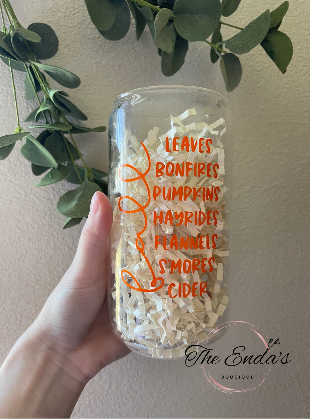 Fall Words Glass Cup – The Enda's Printing & Apparel